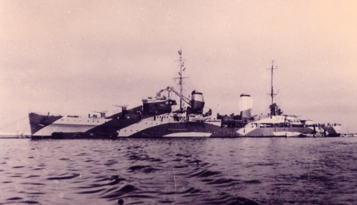 The HMAS Perth in the Mediterranean, 1941.